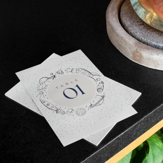 Uit de ruimte verjaardagsfeestje tafel plat kaart