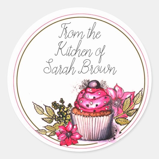 Uit de stickerkeuken ronde sticker (Voorkant)
