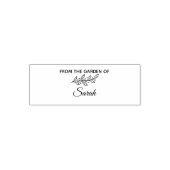 Uit de tuin van aangepaste naam stempel (Design)