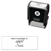 Uit de tuin van aangepaste naam stempel (In situ)