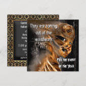 Uit de Uitnodiging van de Partij van de Halloween  (Voorkant / Achterkant)