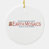 Uit de vlammen: Phoenix Rising Keramisch Ornament (Achterkant)