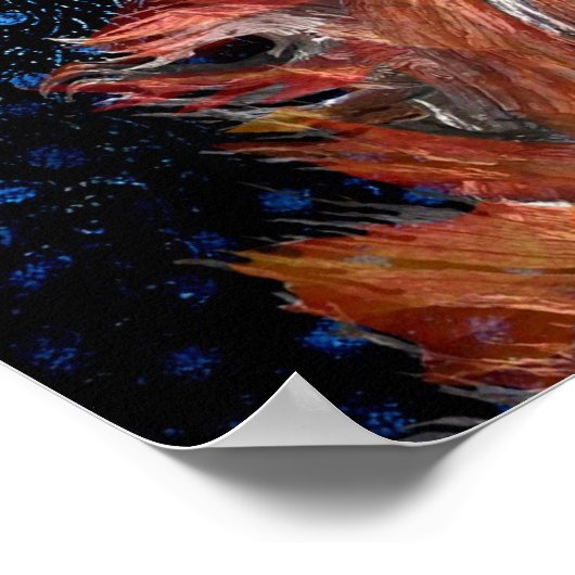 Uit de vlammen: Phoenix Rising Print-Poster Poster (Hoek)