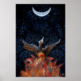 Uit de vlammen: Phoenix Rising Print-Poster Poster