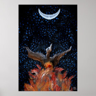 Uit de vlammen: Phoenix Rising Print-Poster Poster