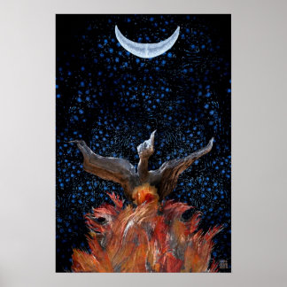 Uit de vlammen: Phoenix Rising Print-Poster Poster