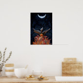 Uit de vlammen: Phoenix Rising Print-Poster Poster (Keuken)