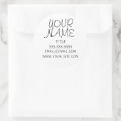 Uit de vrije hand Eenvoudig Ronde Sticker (Tas)