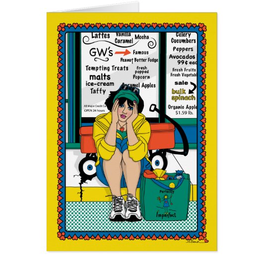 Uit de wasmachine vallen_B_Wenskaart (Voorkant)