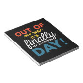 Uit De Weg Het Is Eindelijk Mijn Adoptiedag Notitieblok (Schuin)