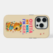 Uit de weg! iPhone hoesje (Achterkant horizontaal)