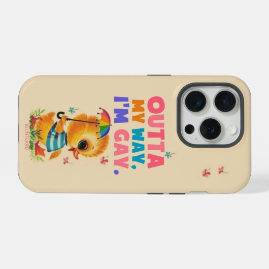 Uit de weg! iPhone hoesje (Achterkant horizontaal)