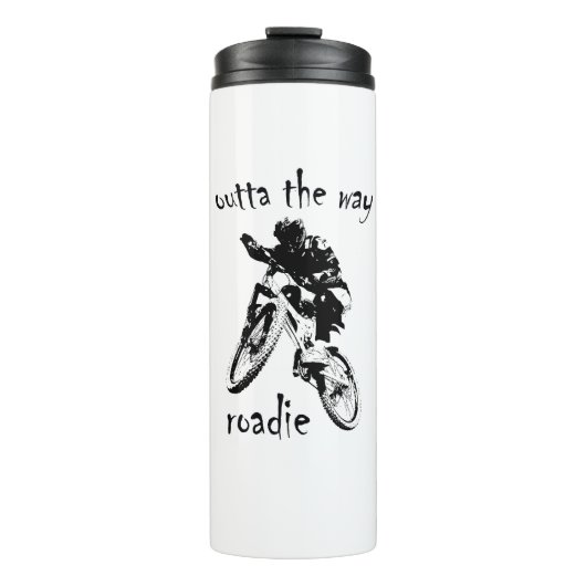 Uit de weg Roadie mountainbike Thermosbeker (Voorkant)