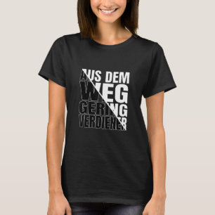 Uit de weg van de lage verdienste van het kapitali t-shirt