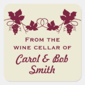 Uit de wijnkelder van Sticker (Voorkant)