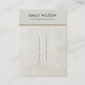 UIT DE WIT GRAY CONCRETE HAIR CLIP DISPLAY CARD VISITEKAARTJE (Voorkant)