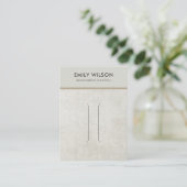 UIT DE WIT GRAY CONCRETE HAIR CLIP DISPLAY CARD VISITEKAARTJE (Staand voorkant)