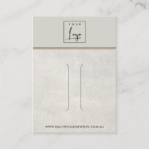 UIT DE WIT GRAY CONCRETE HAIR CLIP DISPLAY CARD