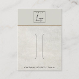 UIT DE WIT GRAY CONCRETE HAIR CLIP DISPLAY CARD VISITEKAARTJE