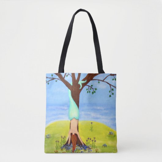 Uit de zeemeerminkunst tote bag (Voorkant)