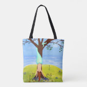 Uit de zeemeerminkunst tote bag (Achterkant)