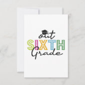 Uit de zesde graad Afstuderen Senior Summer Vackin Bedankkaart (Voorkant)