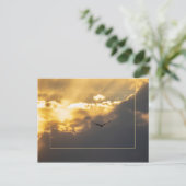 Uit de zonnepool met de grens briefkaart (Staand voorkant)