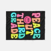 Uit derde klas laatste dag van school 3e klas onde fleece deken (Voorkant (Horizontaal))