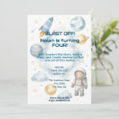 Uit deze kosmische wereld | Ruimtefeest - Verjaard Kaart (Staand voorkant)