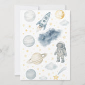 Uit deze kosmische wereld | Ruimtefeest - Verjaard Kaart (Achterkant)