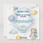 Uit deze kosmische wereld | Ruimtefeest - Verjaard Kaart (Voorkant)