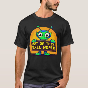 Uit deze pixelwereld - Buitenaardse geschenken T-shirt