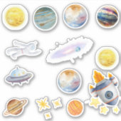 Uit deze sticker voor ruimteavontuur ter wereld (Voorkant)