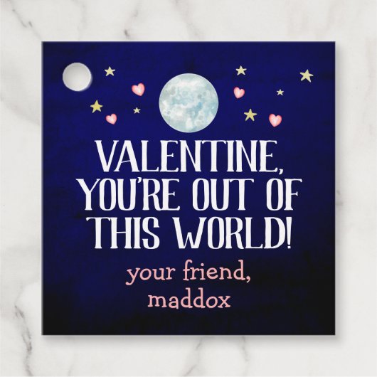 Uit deze Valentijn van de wereld Bedankjes Labels (Voorkant)