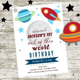 Uit deze wereld 1e verjaardag kaart