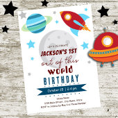 Uit deze wereld 1e verjaardag kaart