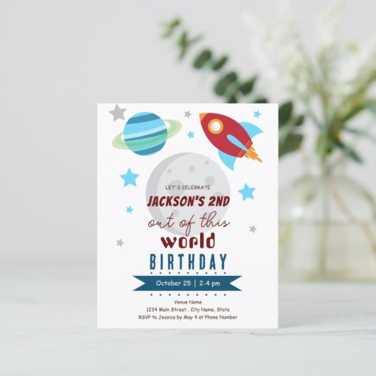 Uit Deze Wereld 2e Verjaardag Budget (Staand voorkant)