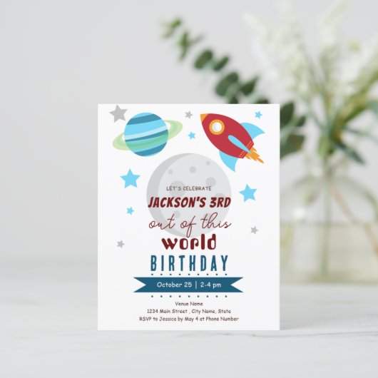 Uit Deze Wereld 3e Verjaardag Budget (Staand voorkant)