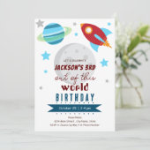 Uit deze wereld 3e verjaardag kaart (Staand voorkant)