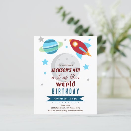 Uit Deze Wereld 4e Verjaardag Budget (Staand voorkant)