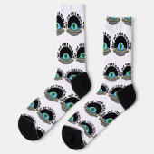 Uit deze wereld alien UFO-ruimte Sokken (Links)