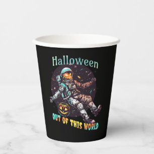 Uit deze wereld Astronaut Pompoen Halloween 2024 Papieren Bekers