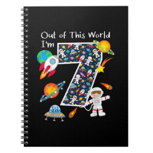 Uit deze wereld ben ik 7 Outer Space 7 jaar oud 7e Notitieboek