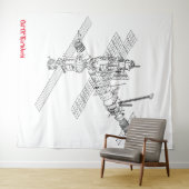 Uit deze wereld-boomstammen wandkleed (In Situ (horizontaal))