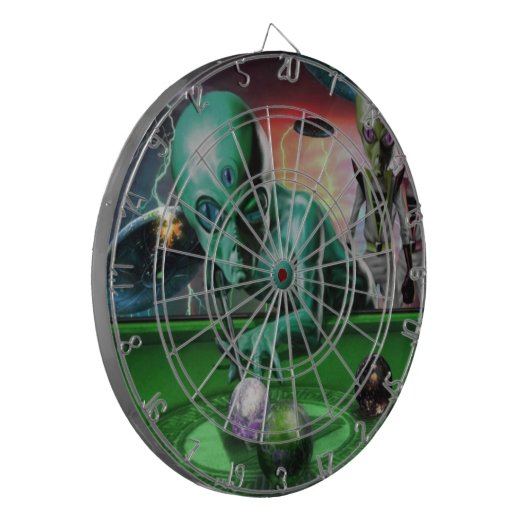 Uit deze wereld dartbord (Voorkant Links)