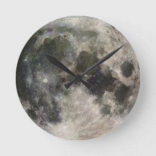 "Uit deze wereld" Full Moon Clock Ronde Klok