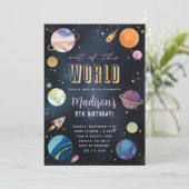Uit Deze Wereld Galaxy Uitnodiging (Staand voorkant)