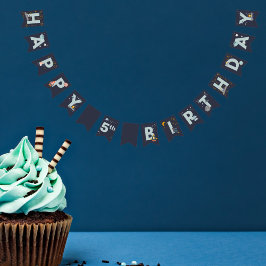 Uit Deze Wereld Gelukkige Verjaardagsbanner Vlagge Vlaggetjes