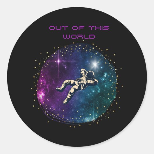 Uit deze wereld GeneZ Quote Ronde Sticker (Voorkant)
