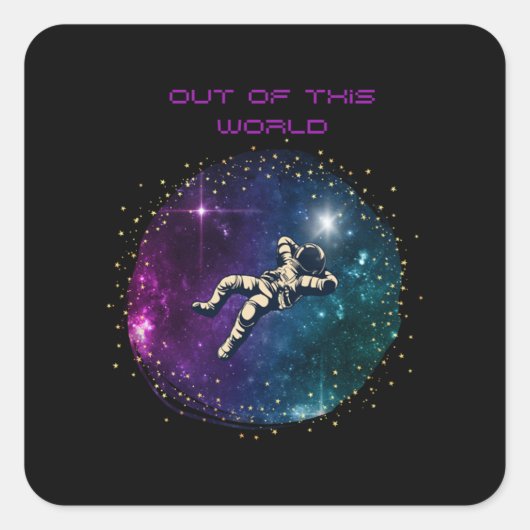 Uit deze wereld GeneZ Quote Vierkante Sticker (Voorkant)